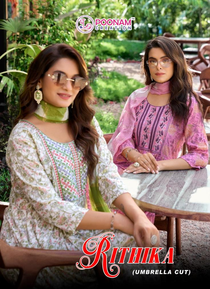 rithika by poonam creation full stitch capsule foil print fancy salwar kameez 