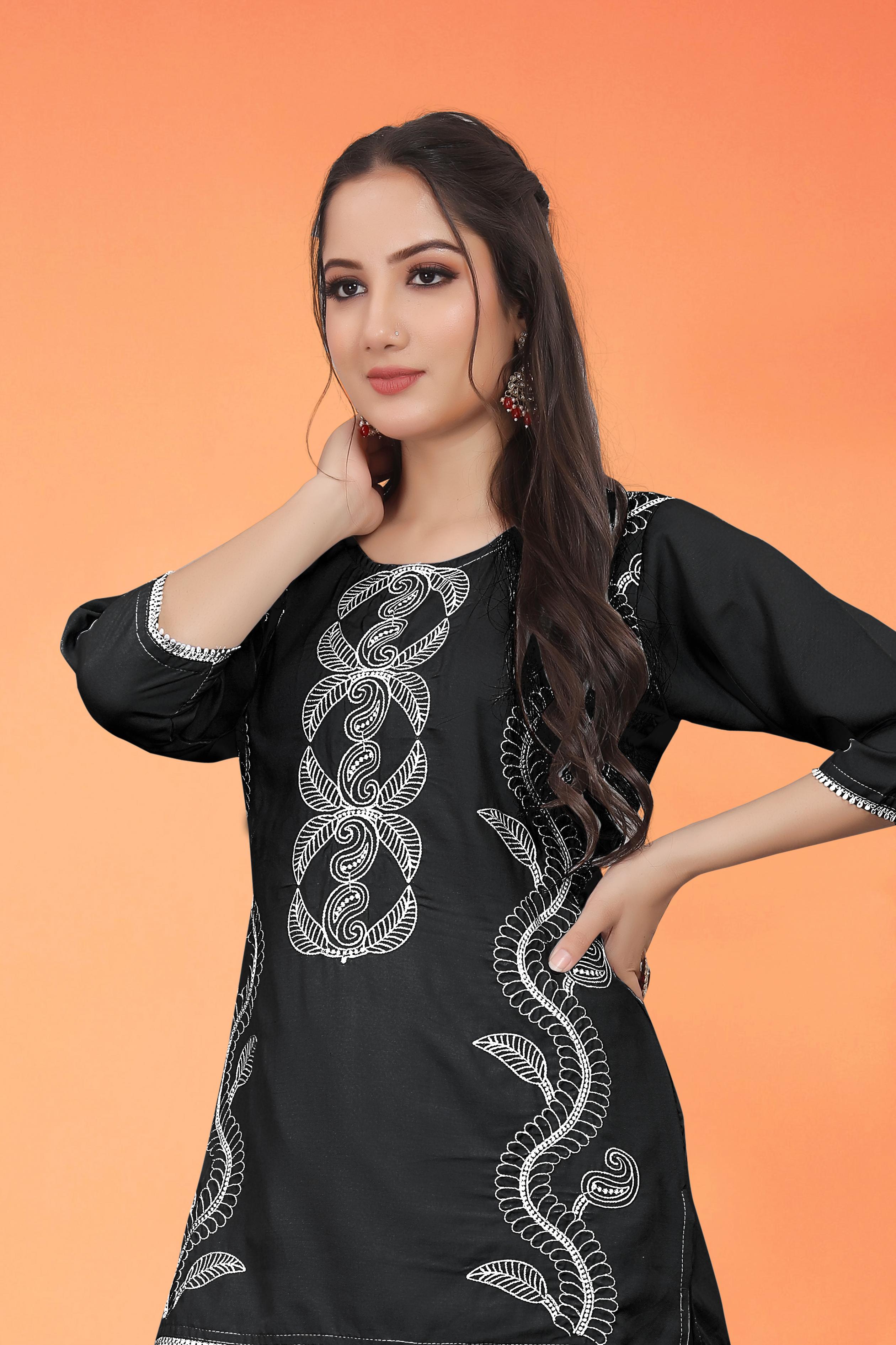 PR 9STAR FASHION MONEY VOL- 4  RAYON  WITH EMBRODERY WORK FANCY DESIGNER KURTI 
