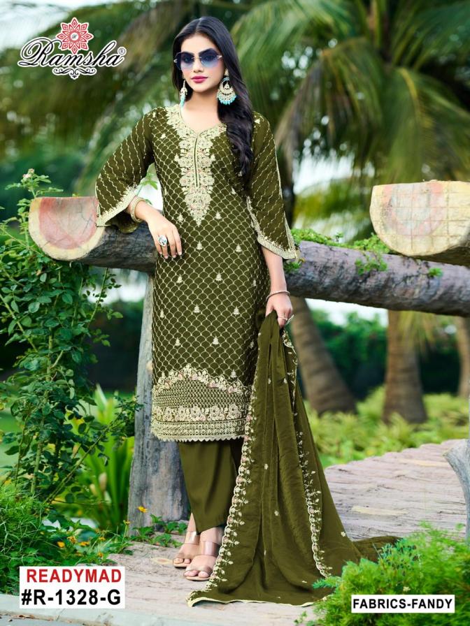 RAMSHA R 1328 NX EFGH FANDY STYLISH LOOK READYMADE PAKISTANI SUITS 