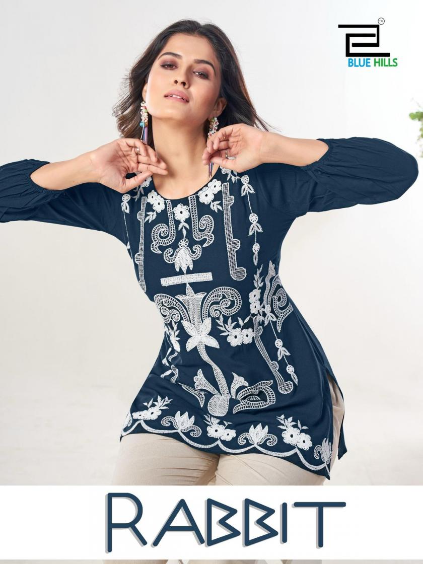 blue hills rabbit classic look rayon full stitch western tops