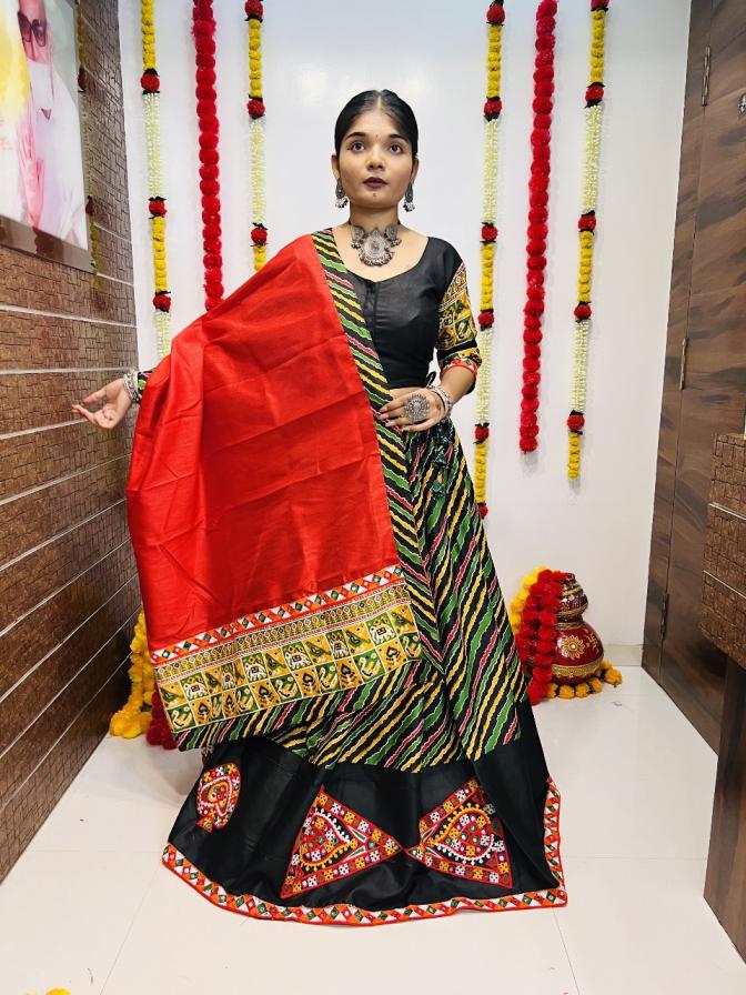 aawiya rajwadi vol 7 readymade 7045 cotton silk unique lehenga choli