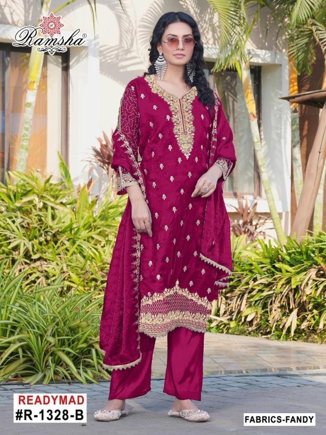 RAMSHA R 1328 NX FANDY LATEST PAKISTANI DESIGNER SUIT
