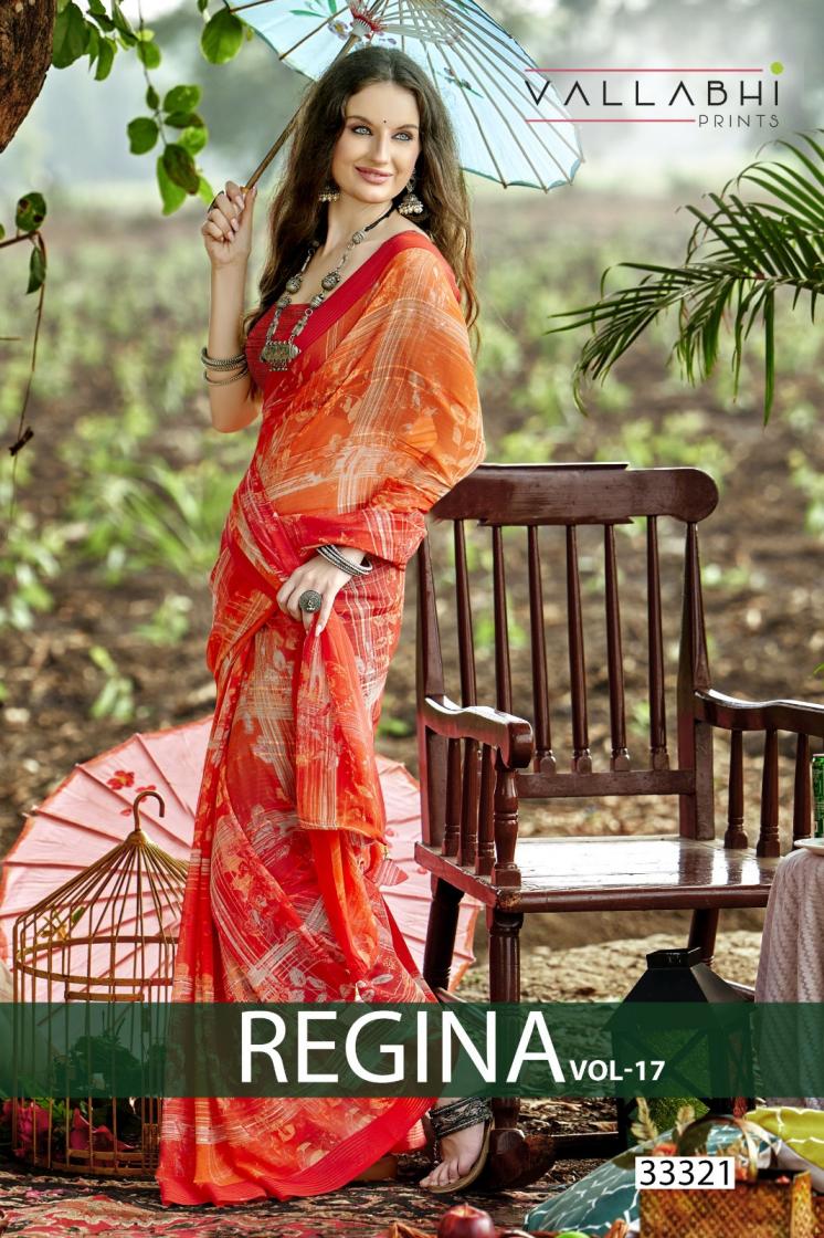 vallabhi prints regina vol 17 georgette casual saree for womens 