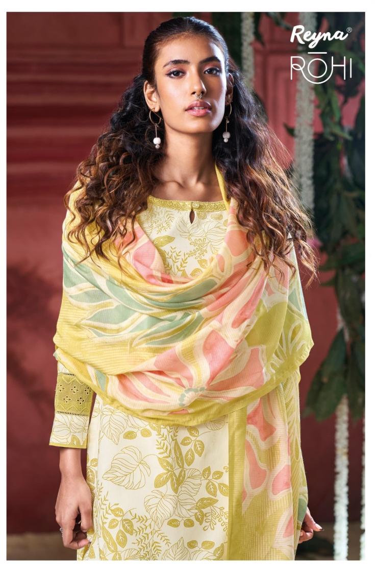 rohi by reyna cotton block print classic suit for womens 
