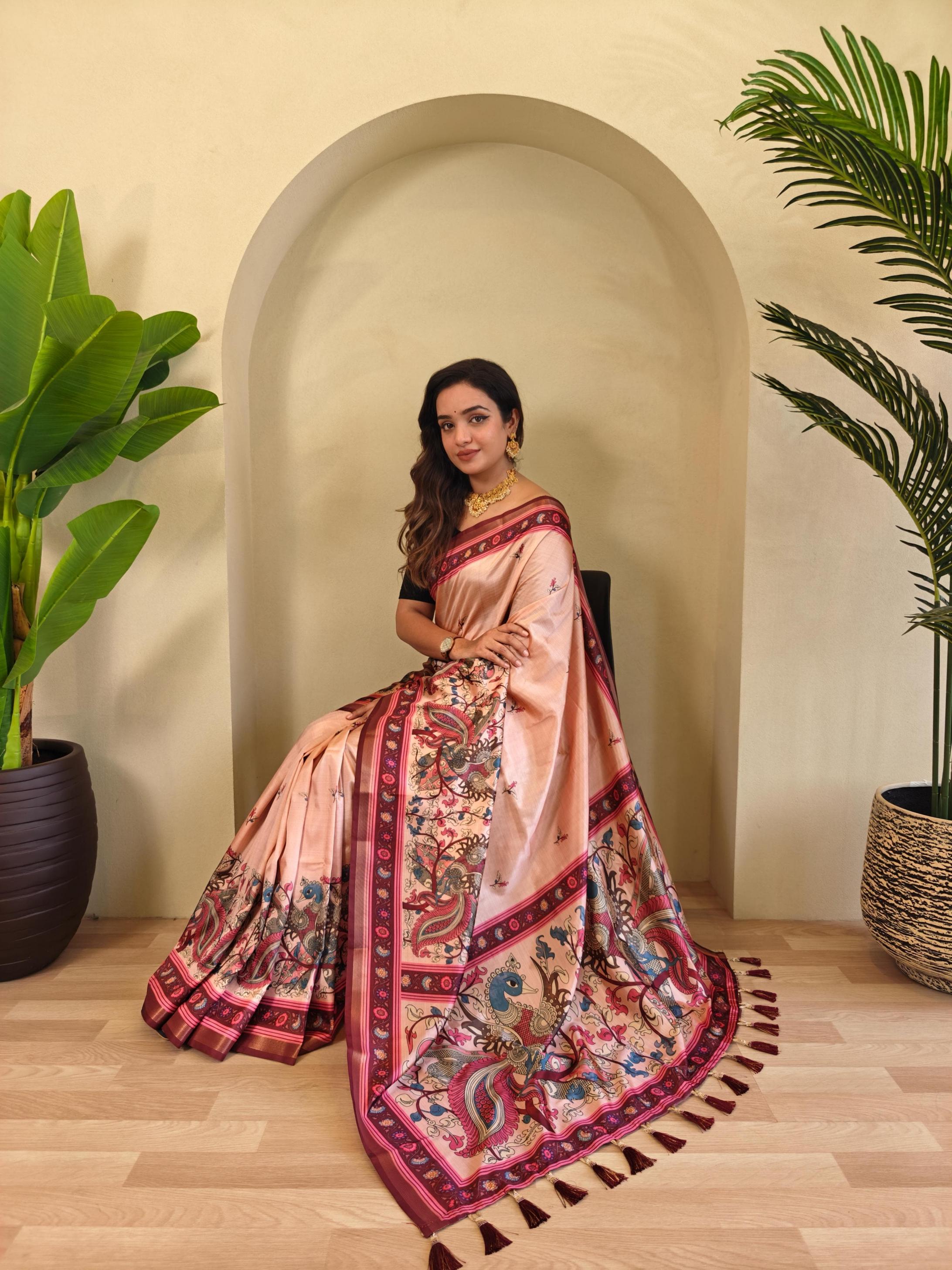 RITIKA CLASSY VISCOSE SAREE WITH CUTE DESIGN BORDER 