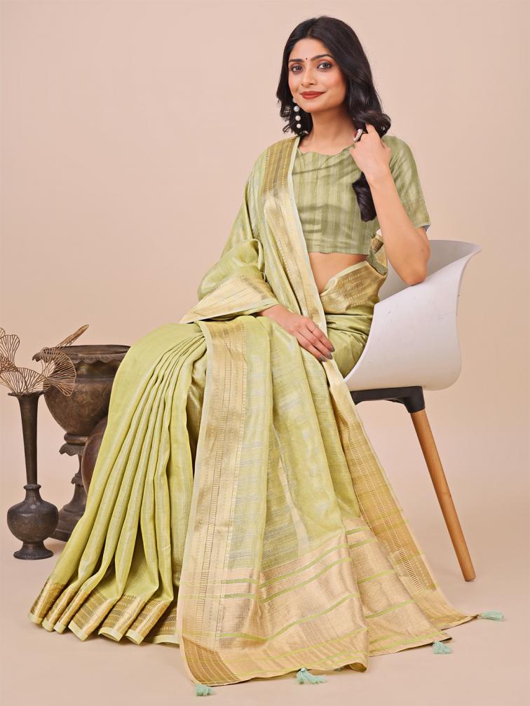 ASTITA SAHARA FANCY DESIGNER ORGANZA FABRIC SAREE WHOLSALE WITH LATKAN