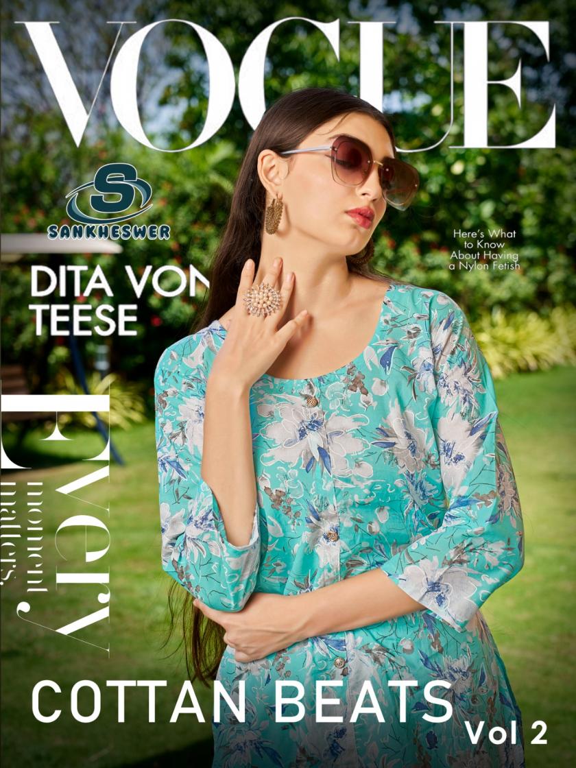 COTTAN BEATS VOL 2 BY SANKHESWAR COTTON SHOP TRENDY FULL STITCH CO-ORD SET