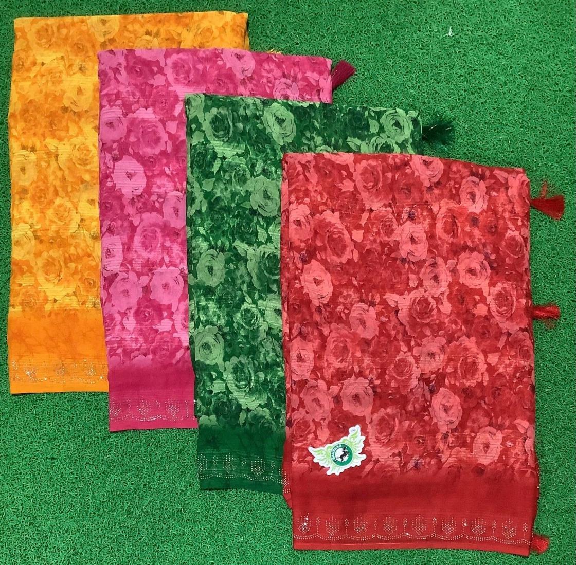 necklace by sanskar tex prints silk daily wear 4 colour matching saree online 