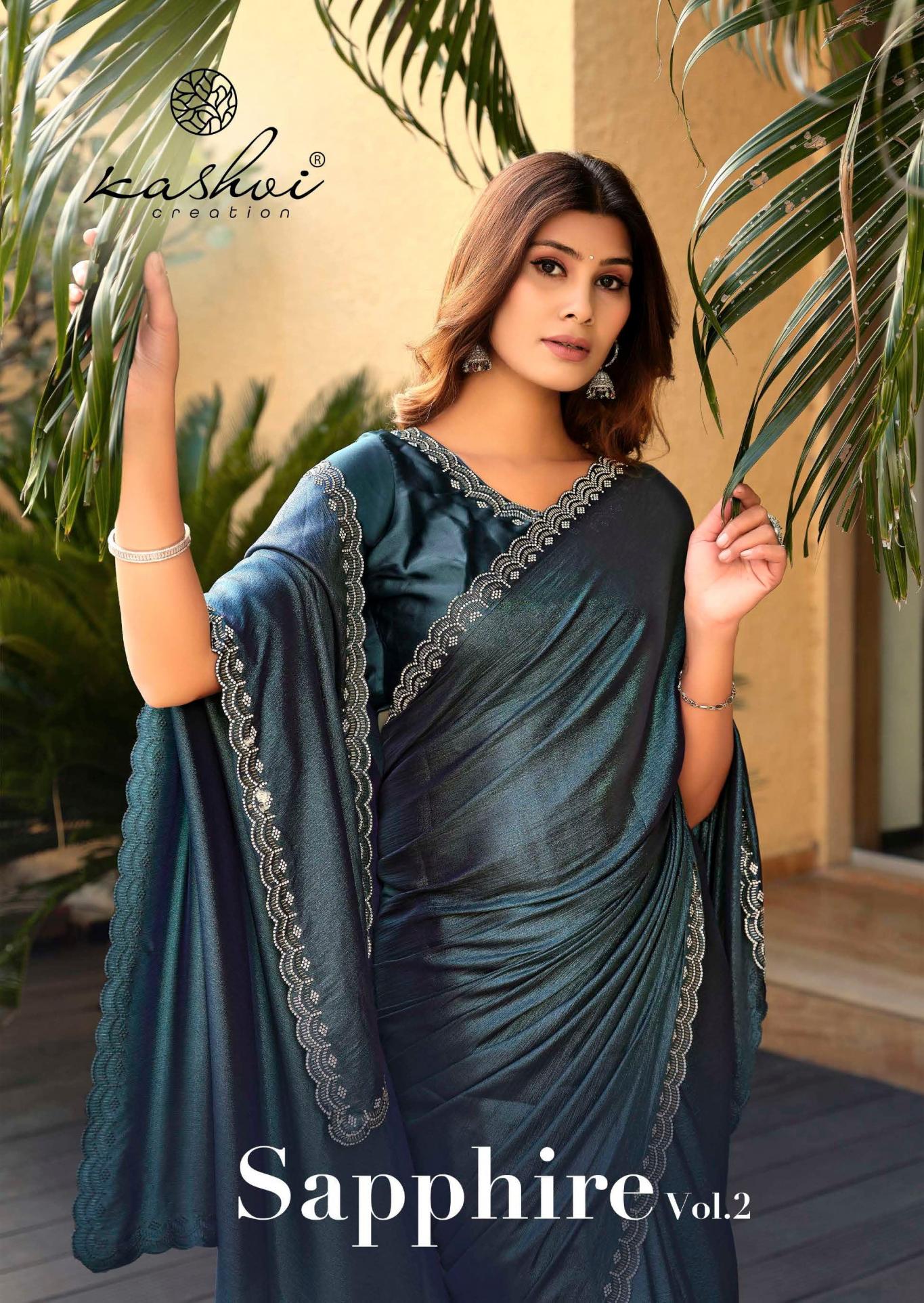KASHVI CREATION SAPPHIRE VOL 2 LUXURIOUS SILK SAREES FOR WOMEN