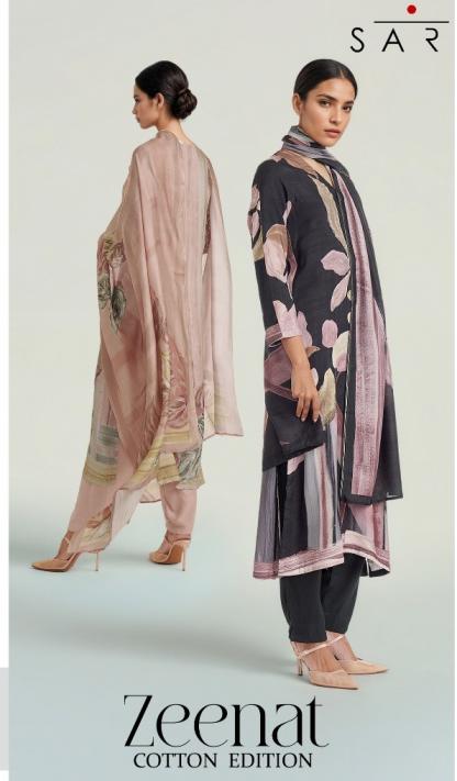 ZEENAT BY SARG SAHIBA BRAND COTTON LAWN DESIGNER FANCY SUITS 