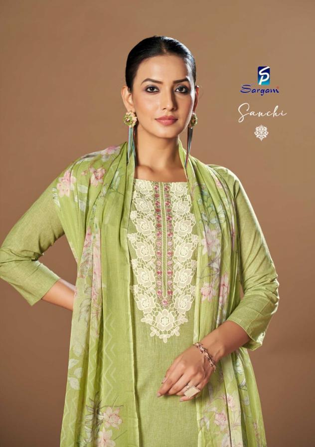 SANCHI BY SARGAM DESIGNER EMBROIDERED CAMRIK SALWAR SET