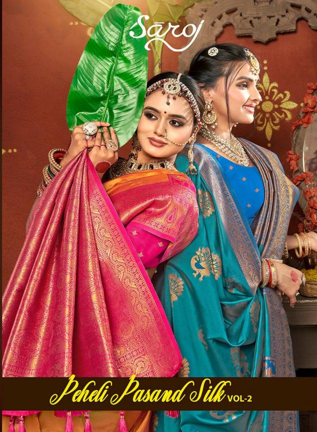 Peheli pasanad silk Saroj  vol.2 50*600 silk saree