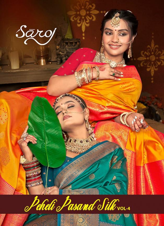 Peheli pasanad silk Saroj vol.4 50*600 silk saree