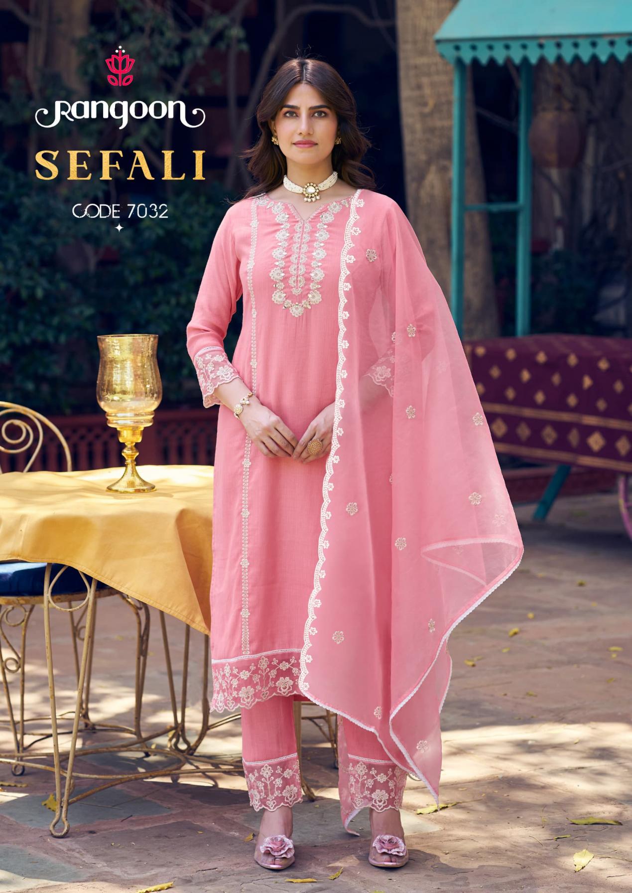 RANGOON SEFALI CLASSIC VISCOSE KHADI FULLY STITCH SALWAR KAMEEZ 