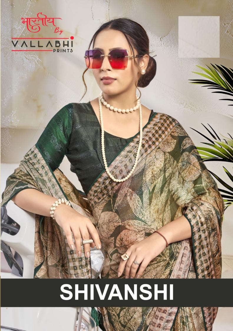 VALLABHI PRINT SHIVANSHI VOL 1 CHIFFON CLASSIC SAREE EXPORTS 