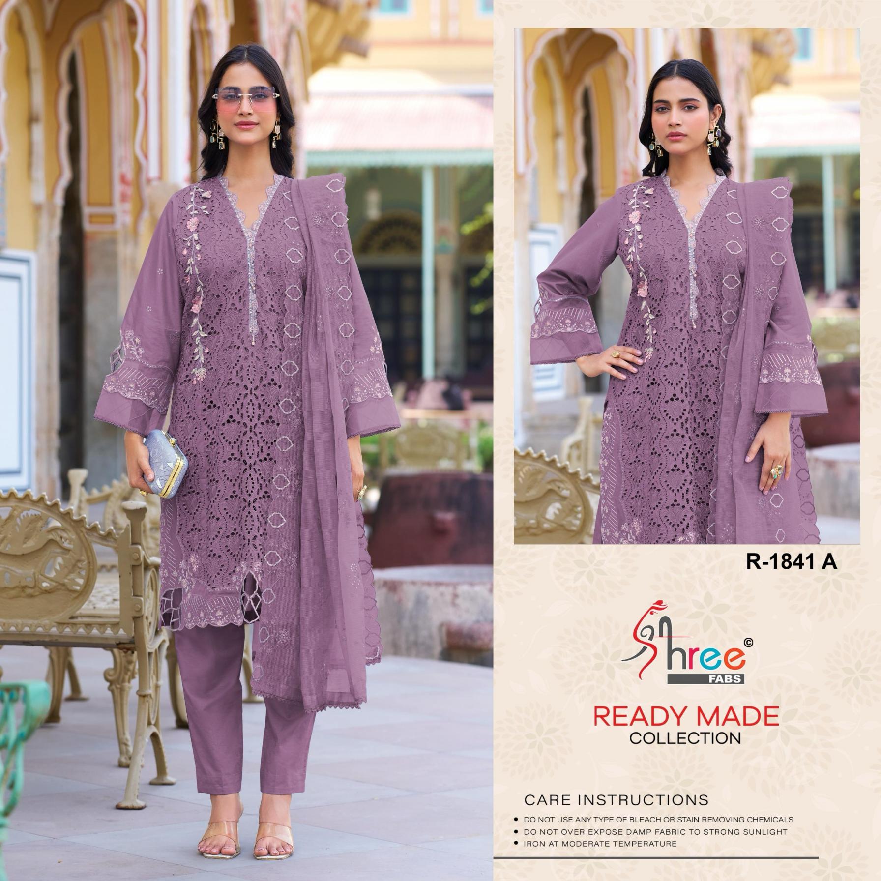 1841 BY SHREE FABS PARTY WEAR COTTON PAKISTANI SALWAR SUIT