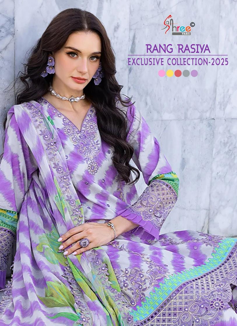 RANG RASIYA BY SHREE FABS PAKISTANI COTTON SALWAR SUIT