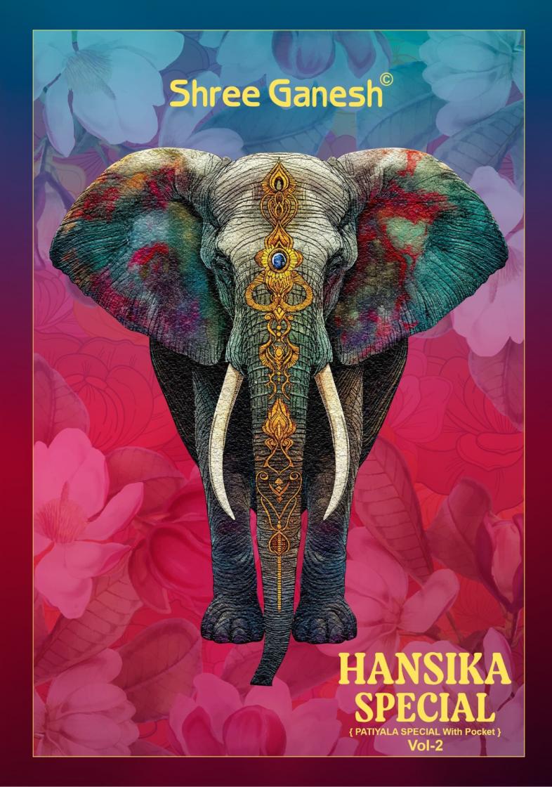 HANSIKA VOL 2 BY SHREE GANESH TRENDING PRINT PATIYALA STYLE DRESS