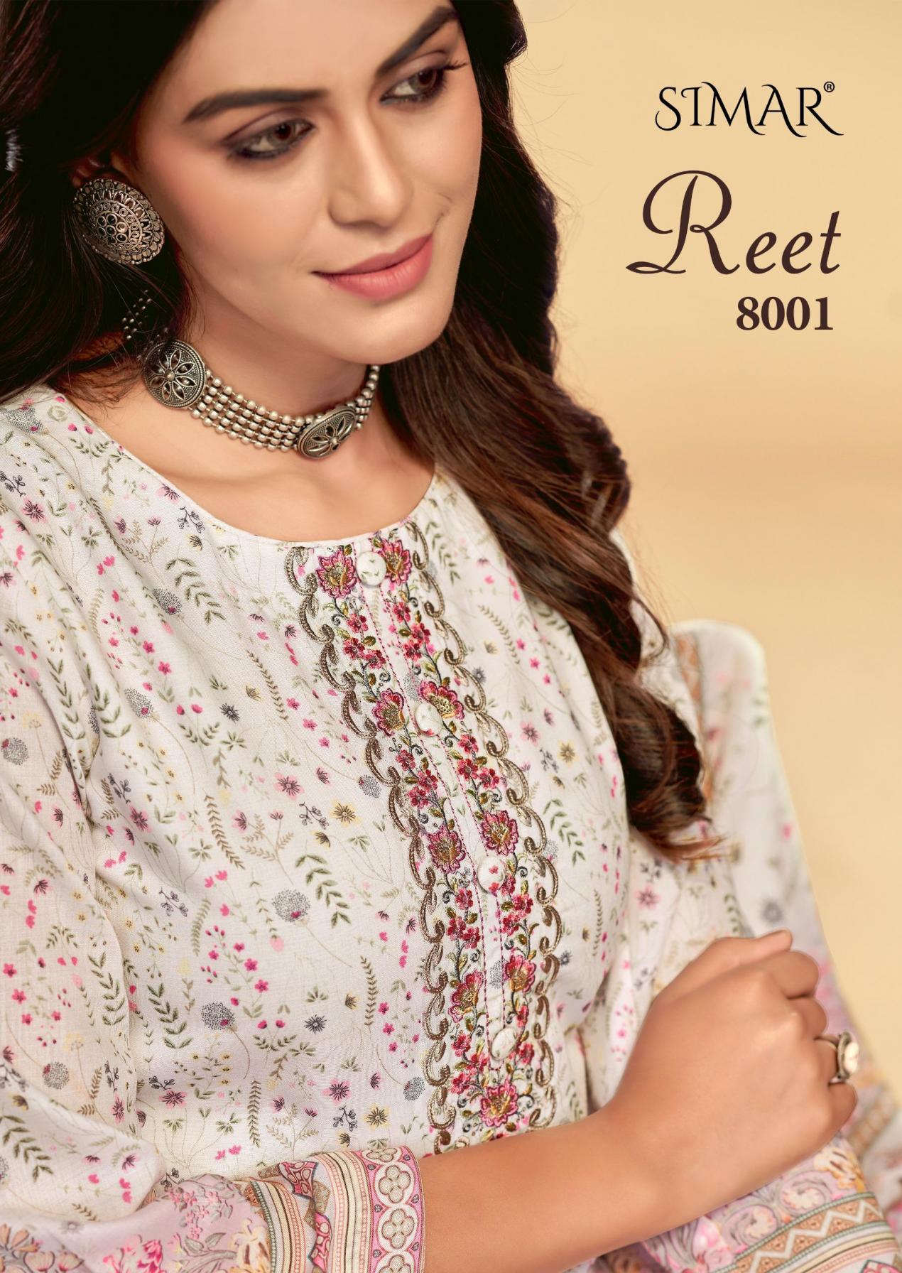 reet by simar glossy digital print dress material 