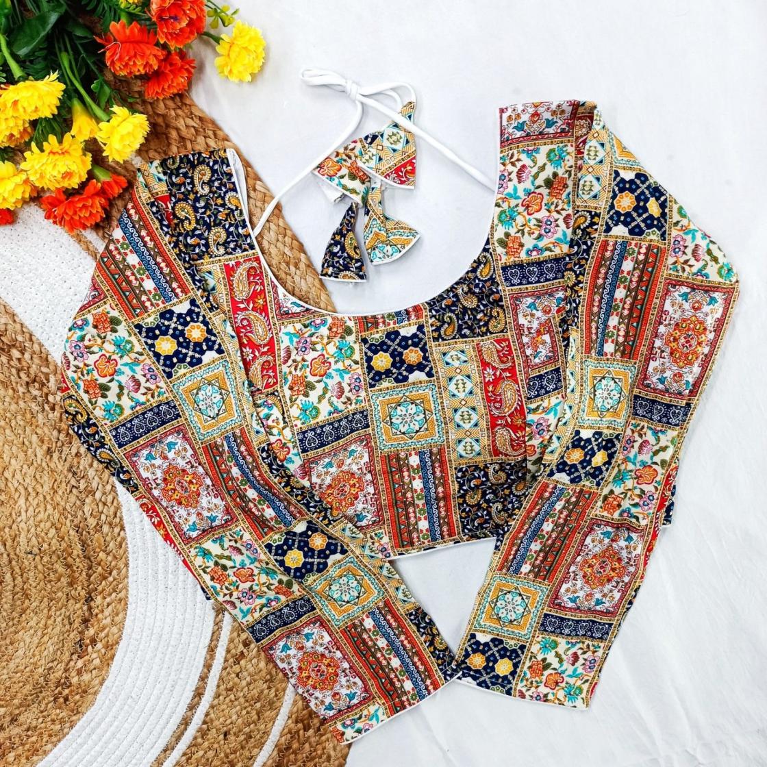 sirosky l s rayon cotton comfortable designer full stitch blouse