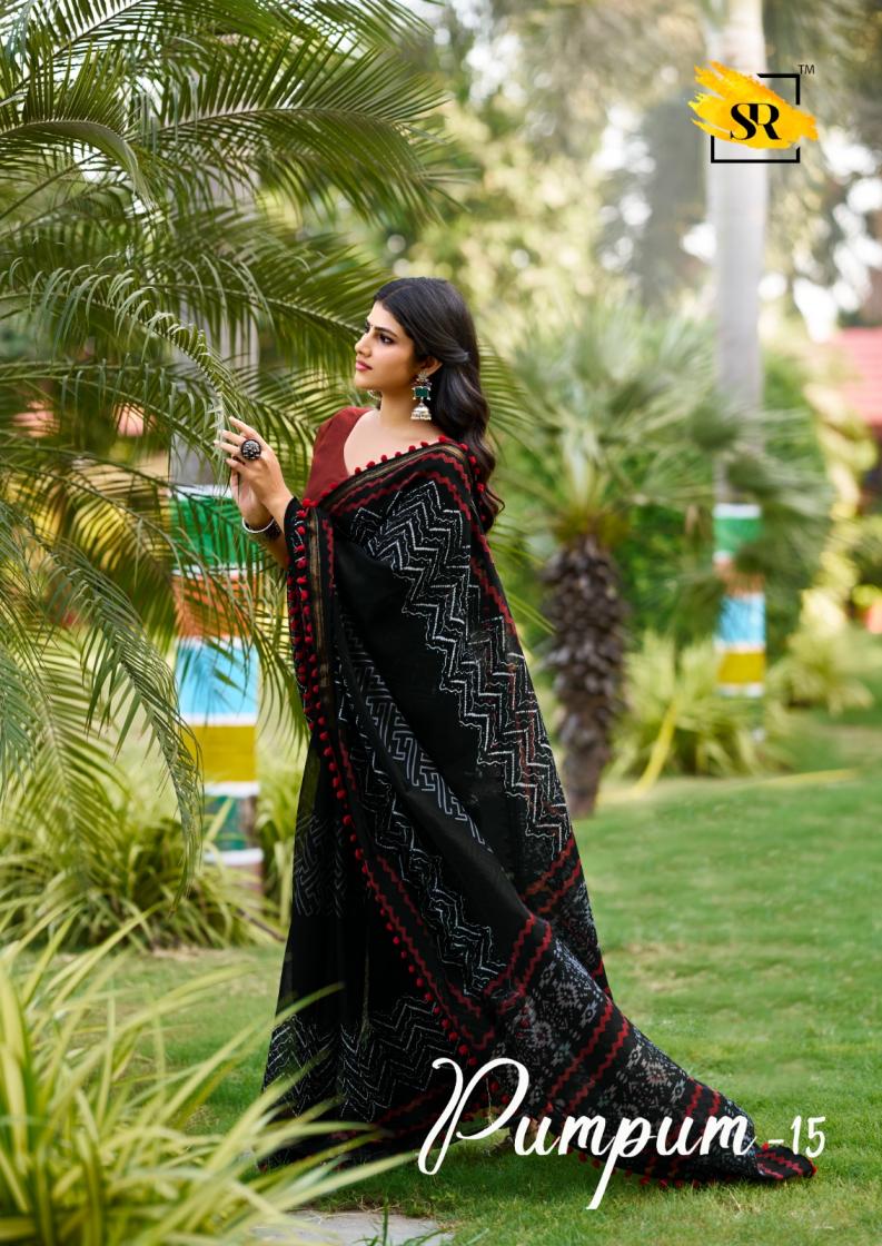 SR PUMPUM VOL 15 COTTON FANCY  SAREE COLLECTION 