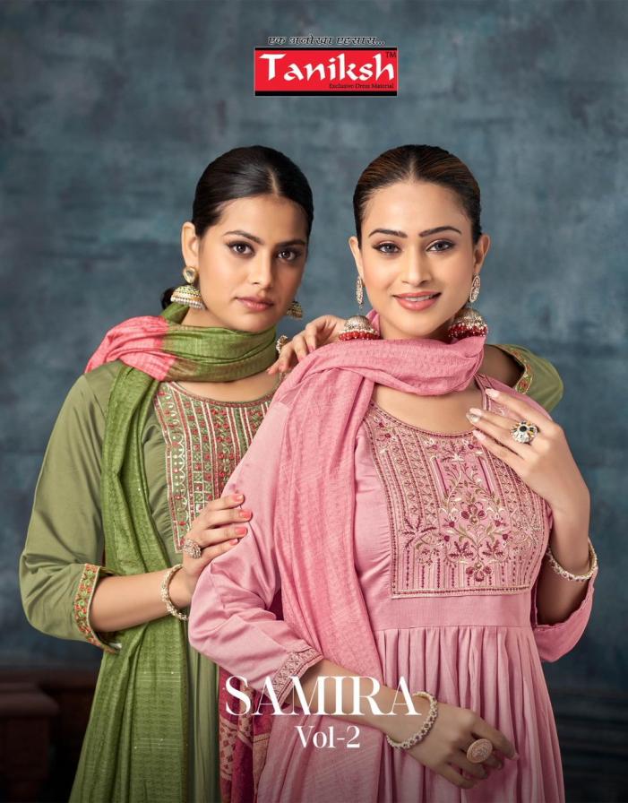 samira vol 2 by taniksh roman readymade casual wear 3pcs dress