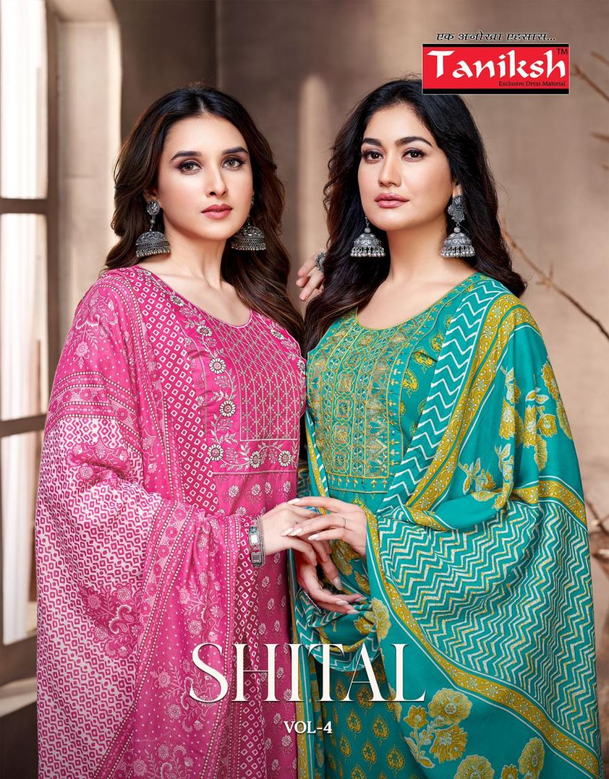 SHITAL VOL 4 BY TANIKSH COTTON PRINT READYMADE DAILY WEAR SUITS 