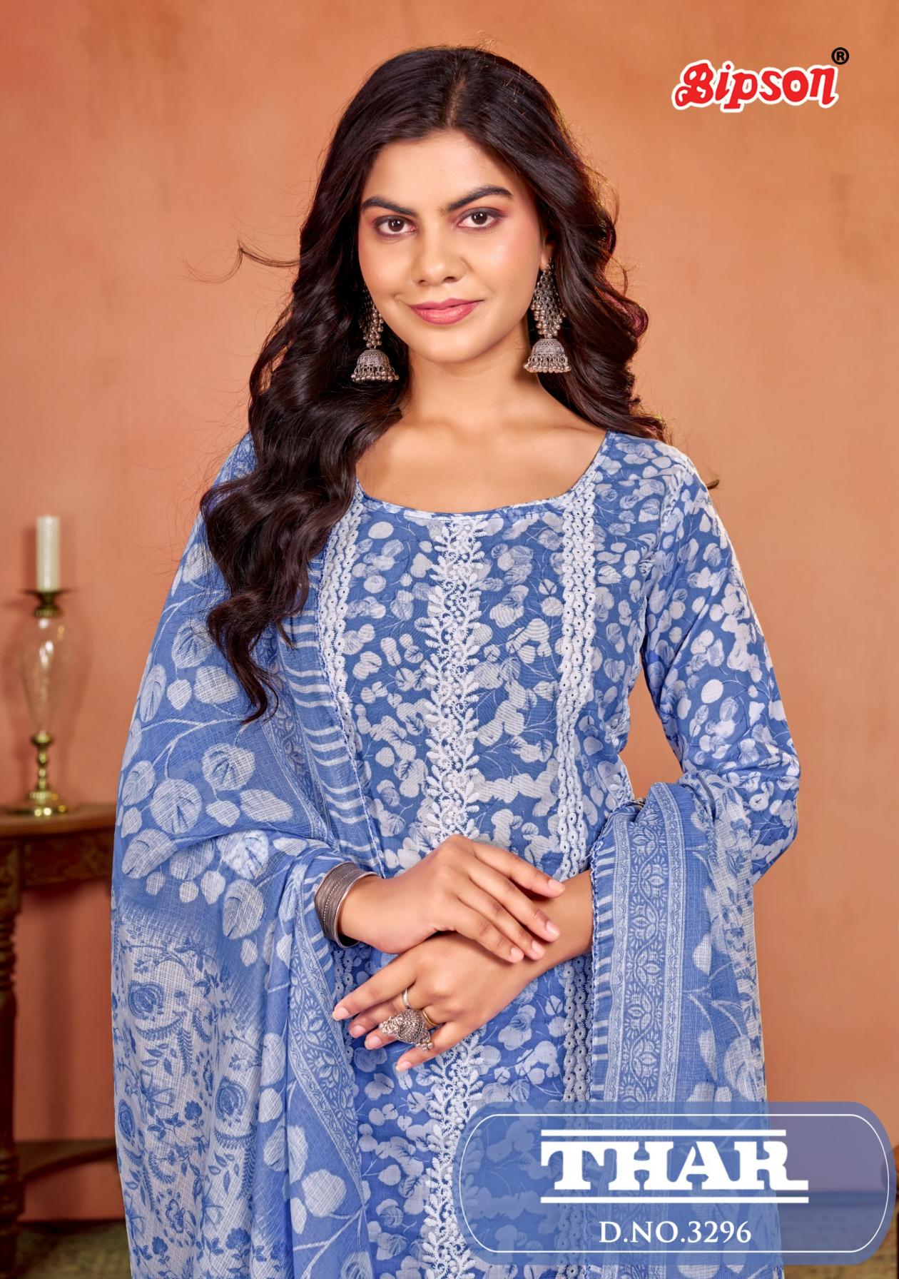 BIPSON PRINTS THAR 3296 COTTON NEW SUITS DESIGN 2025