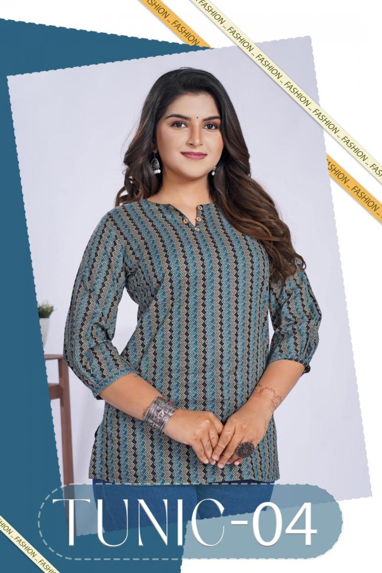mystic9 tunic vol 4 stylish look cotton fully stitch western tops 