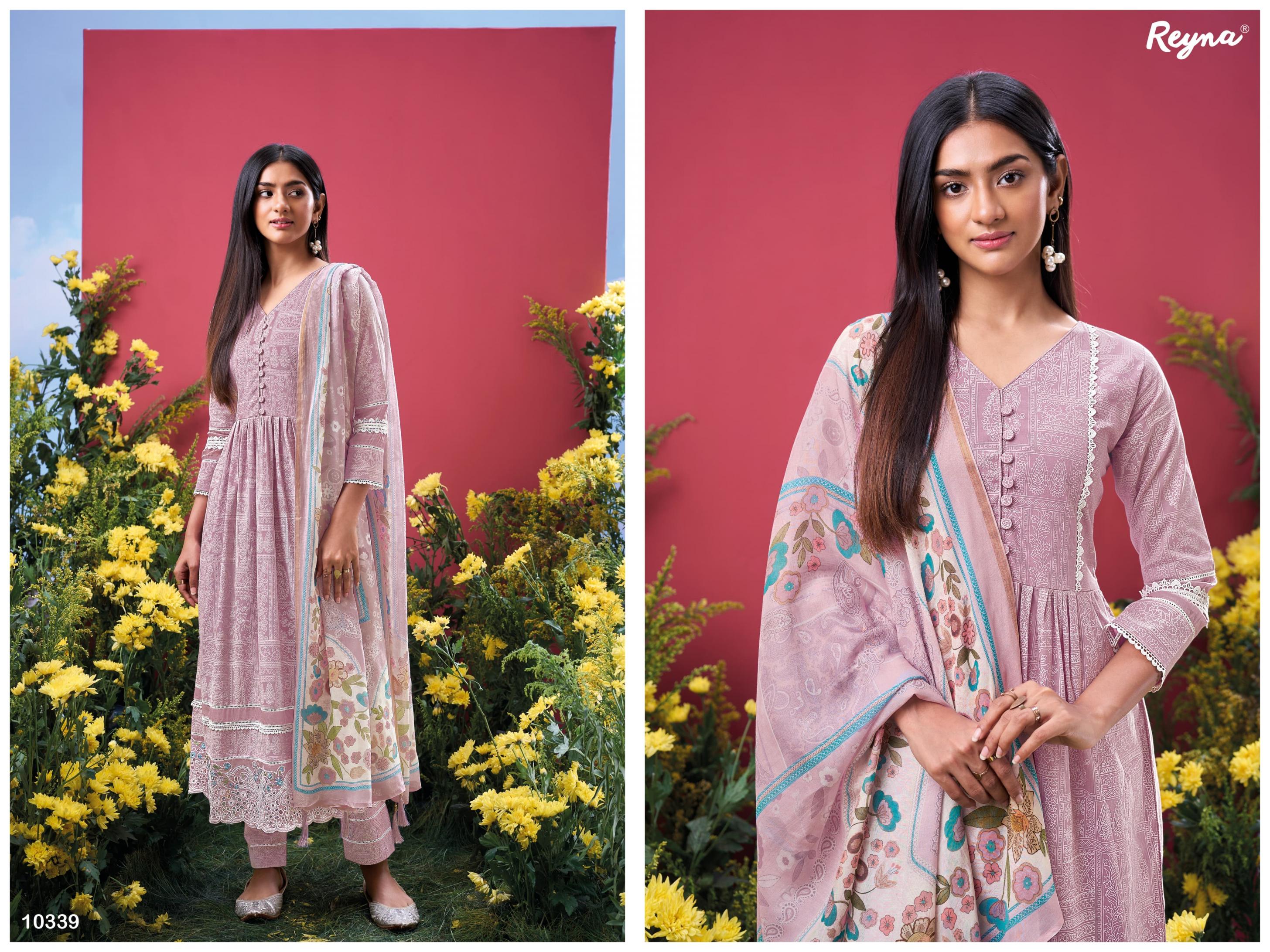 UNIKA BY REYNA DISPLAYED LONG UNSTITCHED DRESS FOR WOMENS 