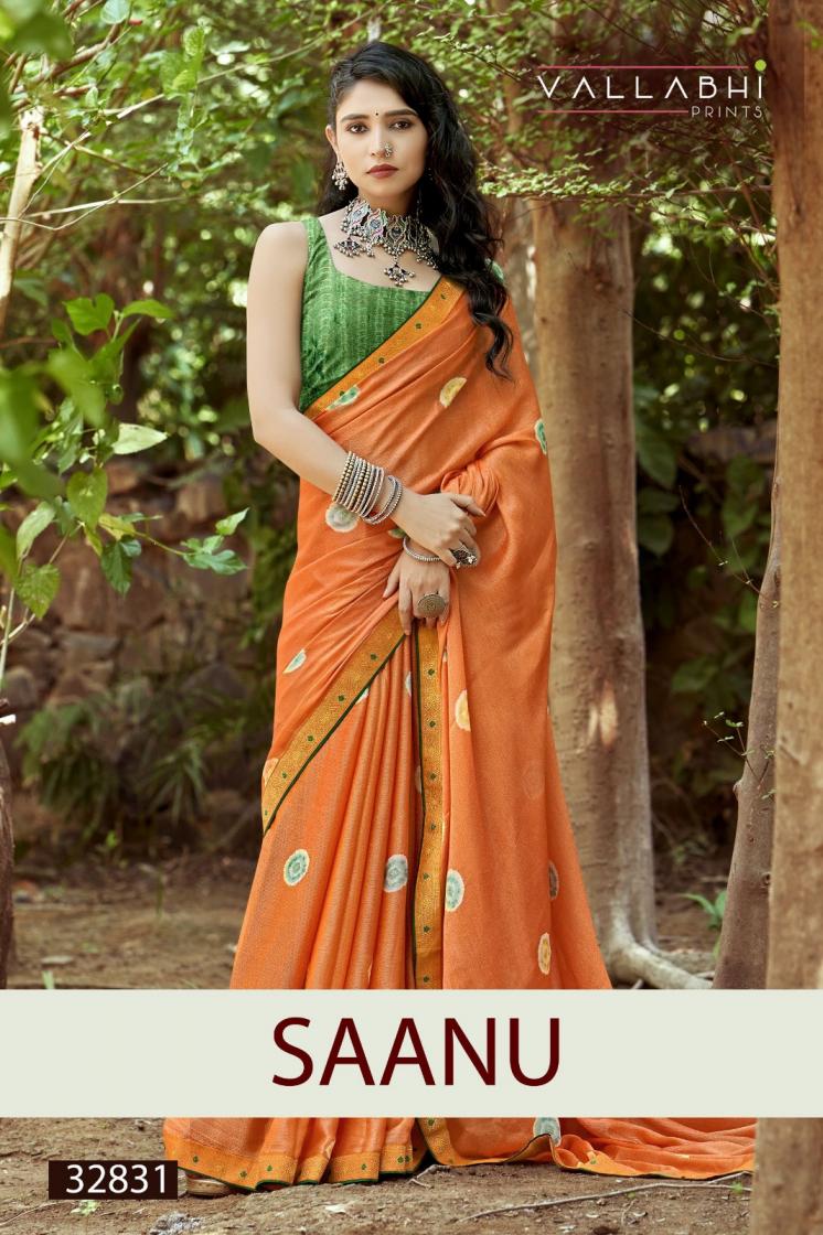 SAANU BY VALLABHI PRINTS TRENDING BRASSO SAREE 