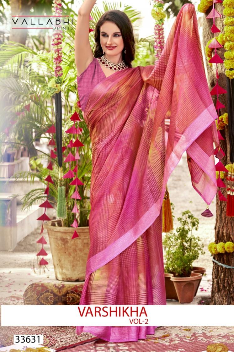 VARSHIKA VOL 2 BY VALLABHI PRINTS CHIFFON REGULAR SAREE 