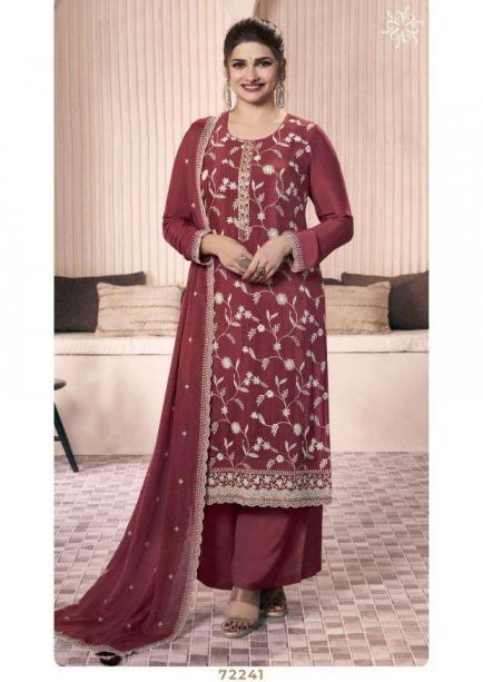 SHAZIA BY VINAY KULEESH CHINON ATTRACTIVE LOOK DRESS MATERIAL 