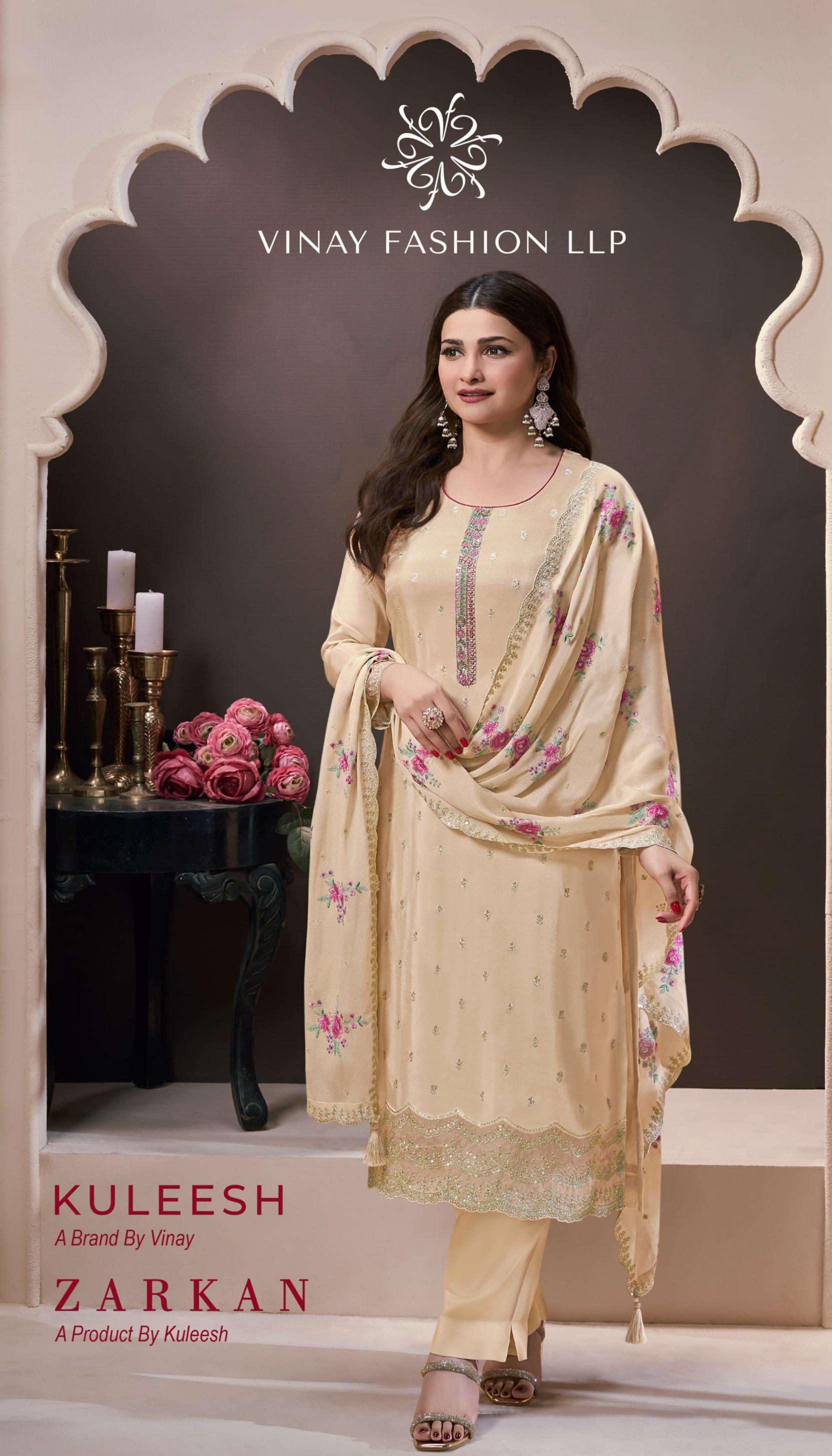 ZARKAN BY VINAY KULEESH PART WEAR THREE PCS 