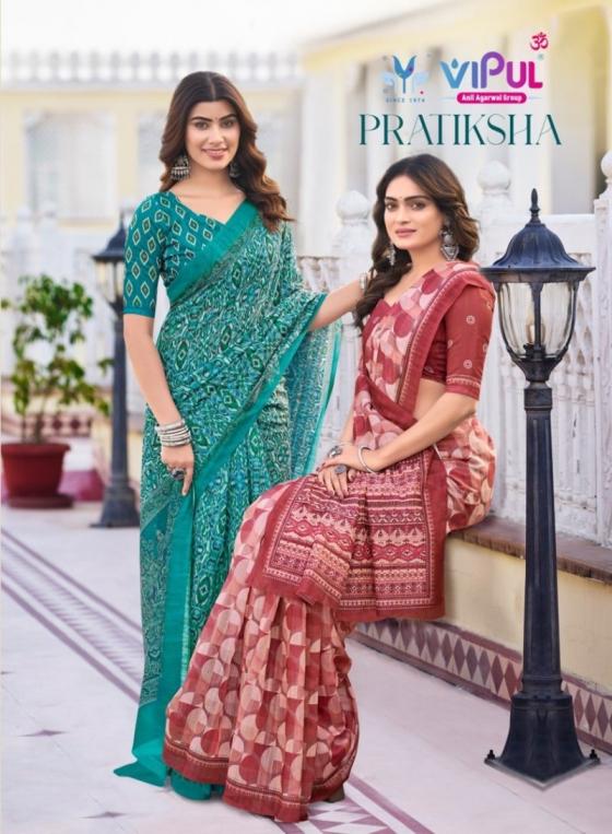 pratiksha by vipul fashion pretty look cotton sarees
