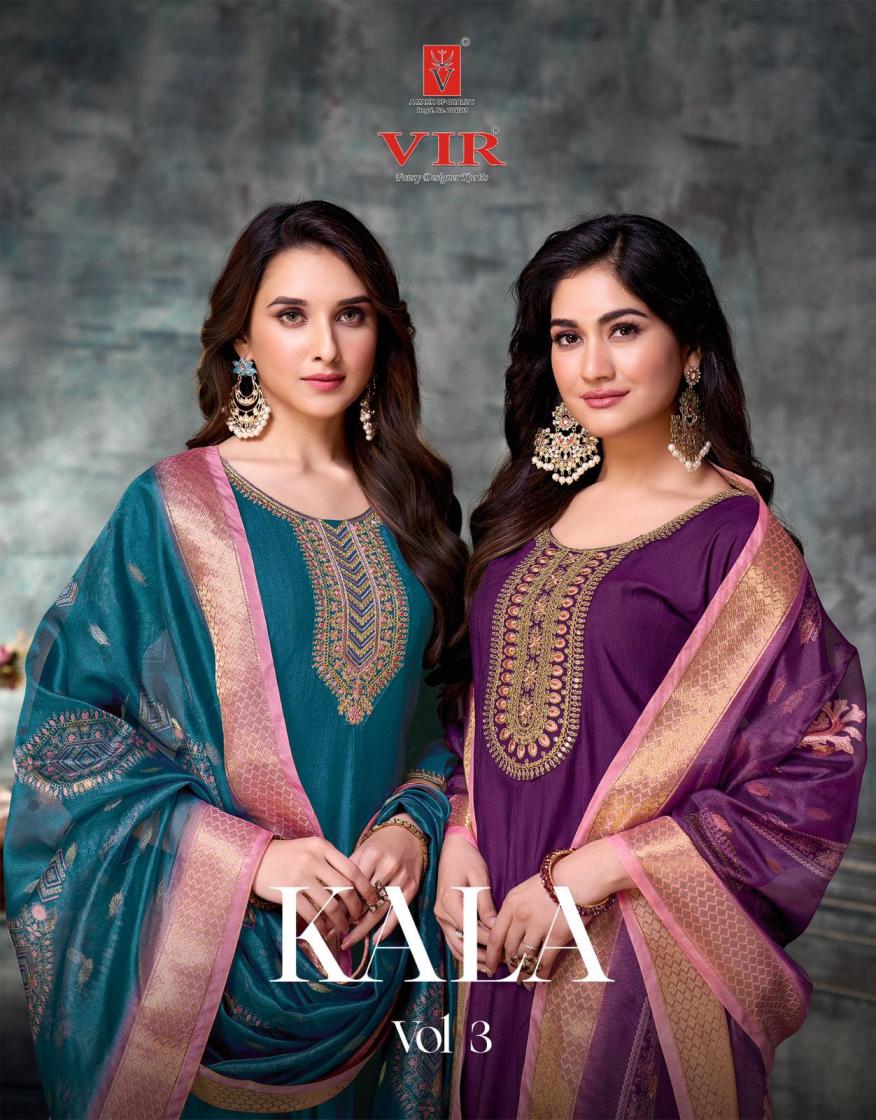 KALA VOL 3 BY VIR READYMADE CLASSIC VERTICAL SUIT FOR WOMENS 