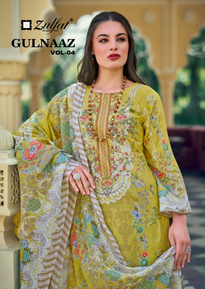 gulnaaz vol 4 by zulfat readymade cotton casual plus size pakistani dress