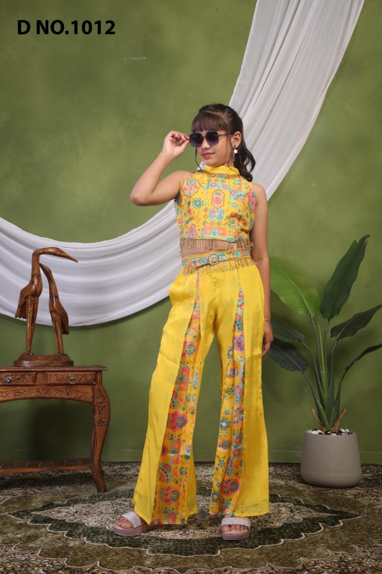 1012 SUMMER SPECIAL FULLY STITCH SIMMER WESTERN KIDS COMBO 3PCS DRESS