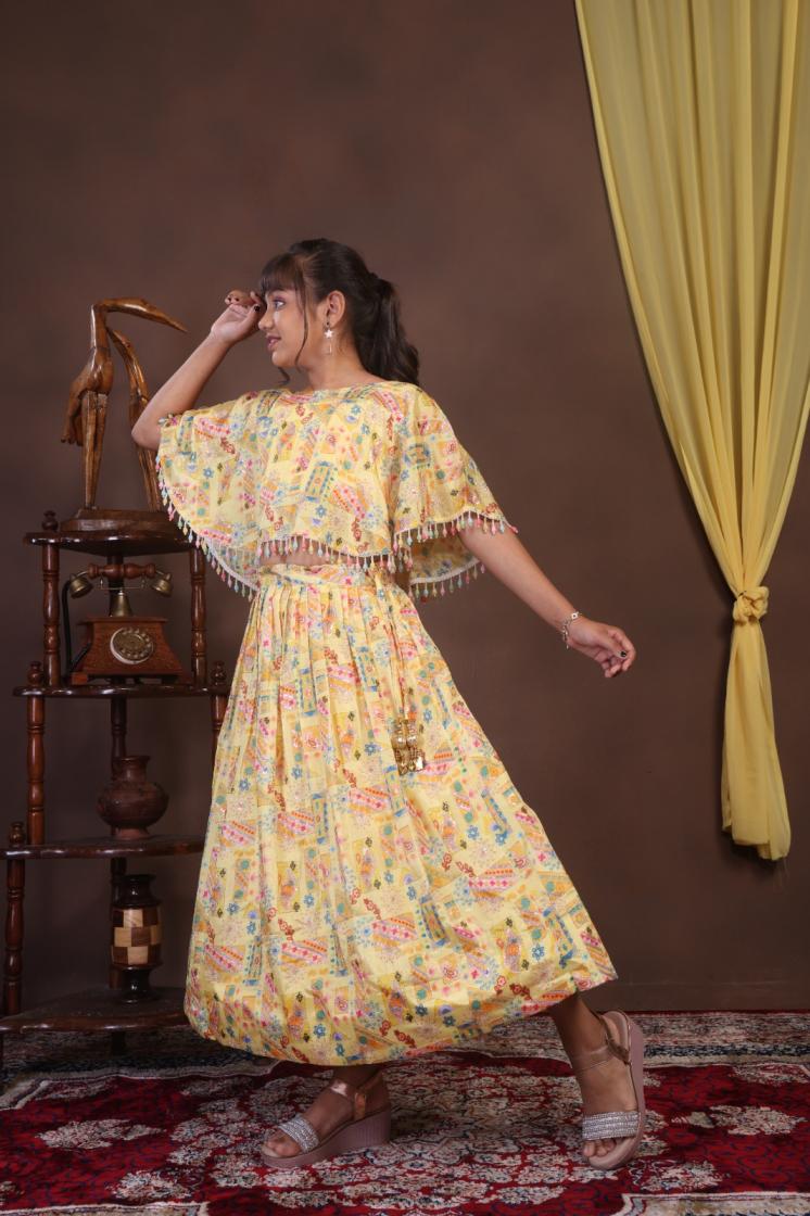 1014 READYMADE KIDS AMAZING COMBO GHER TOP & BOTTOM LEHENGA  