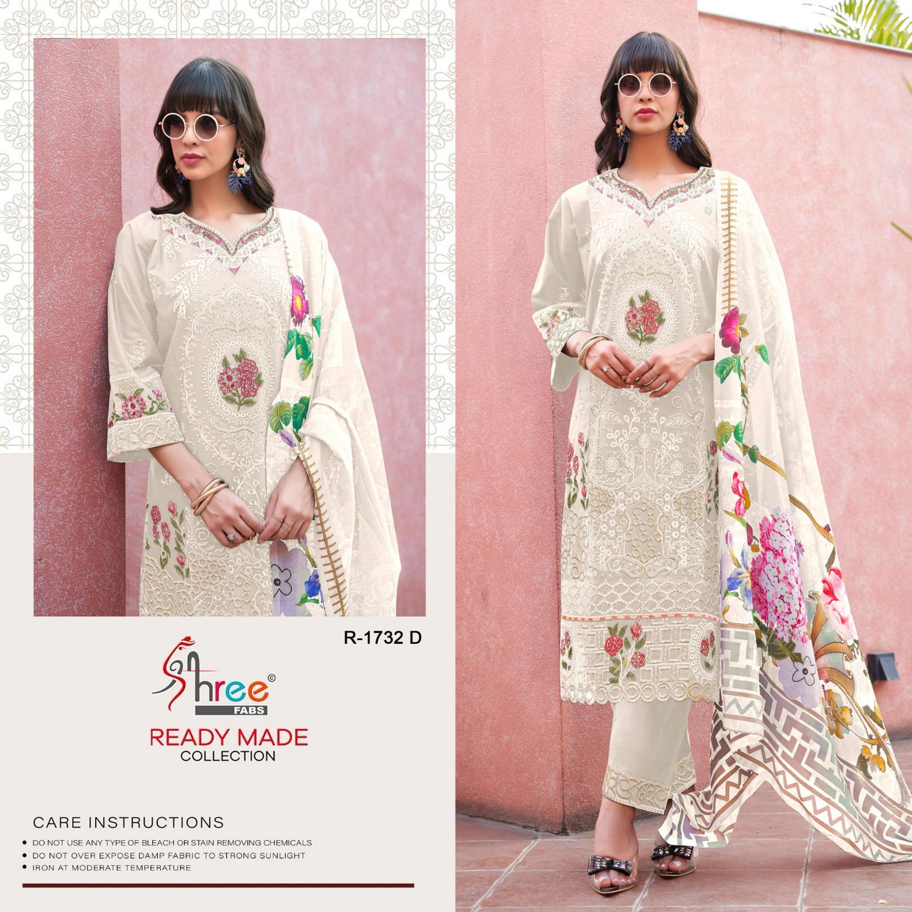 SHREE FABS LUNCH 1732 UNIQUE PAKISTANI FULL STITCH 3PCS DRESS