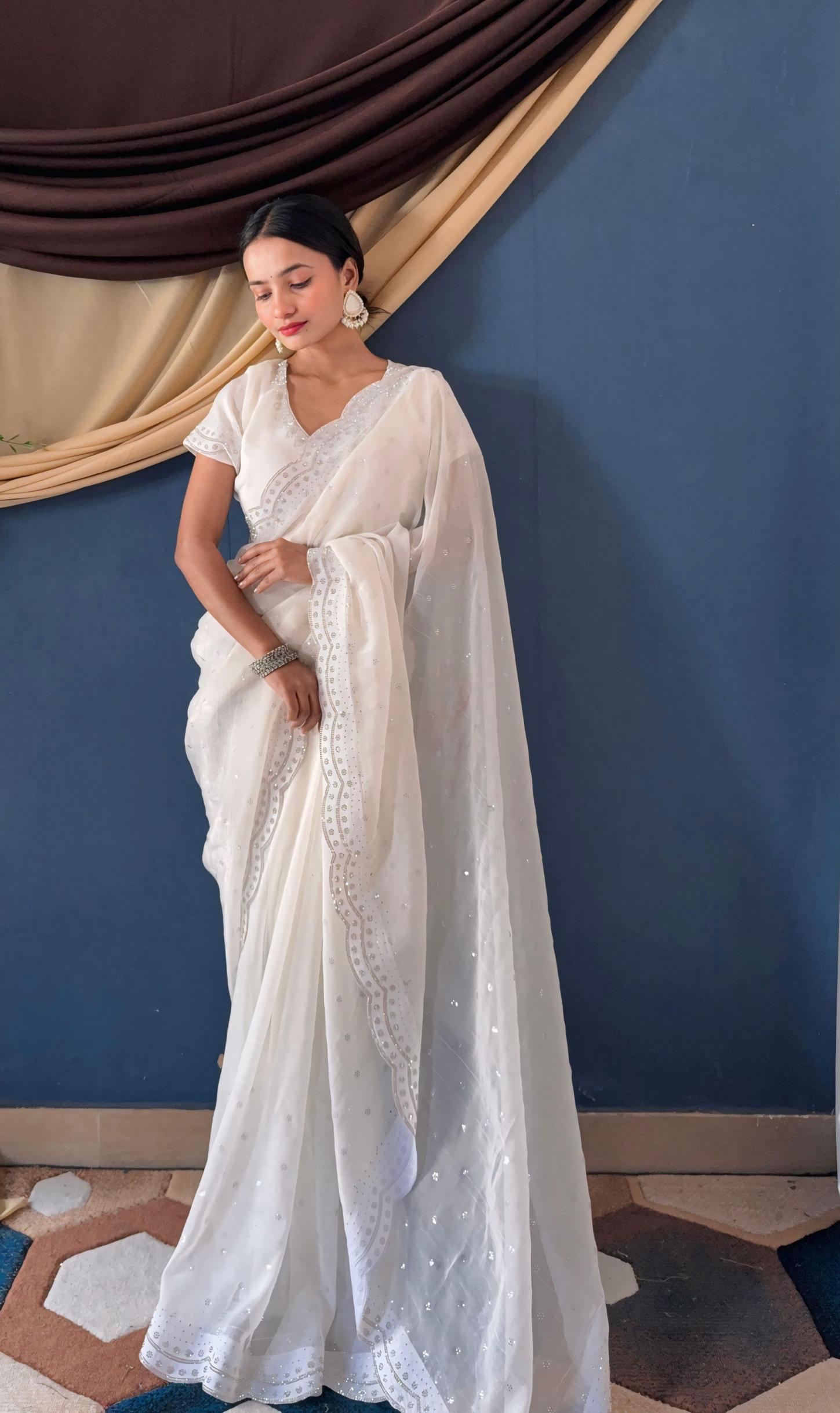 5090 zarkan diamond work designer sarees collection  
