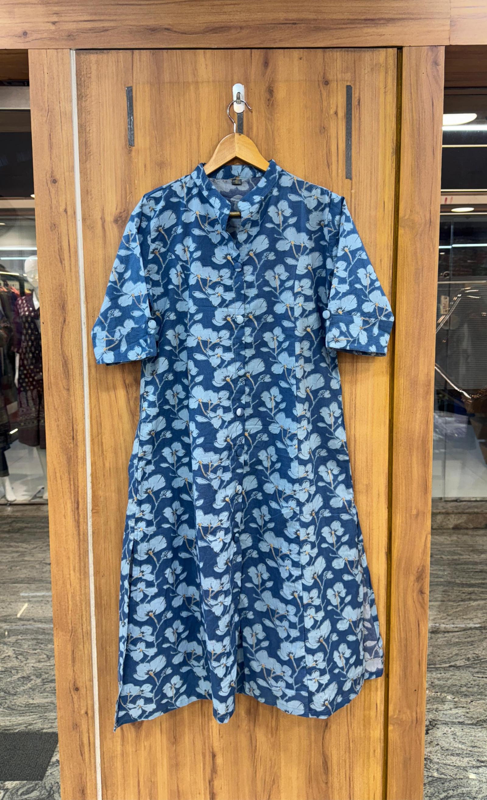 PATTERN A LINE PRINCESS CUT COTTON ELEGANT KURTI 