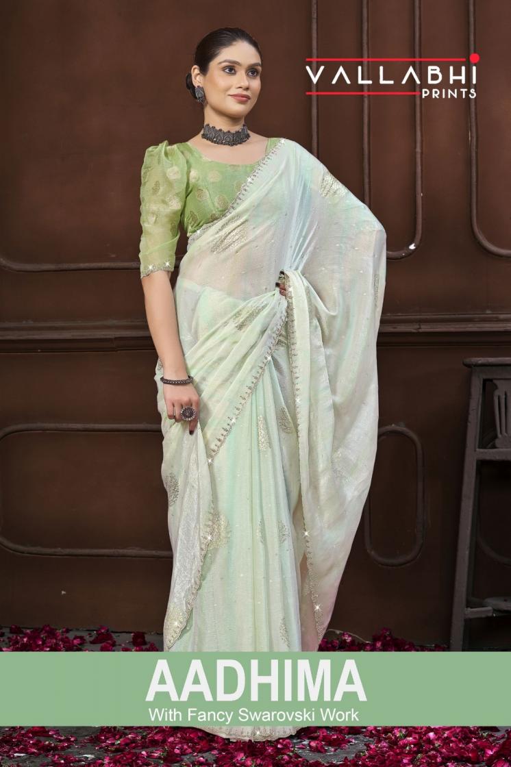 VALLABHI PRINTS AADHIMA CHIFFON CASUAL SAREE SUPPLIER 
