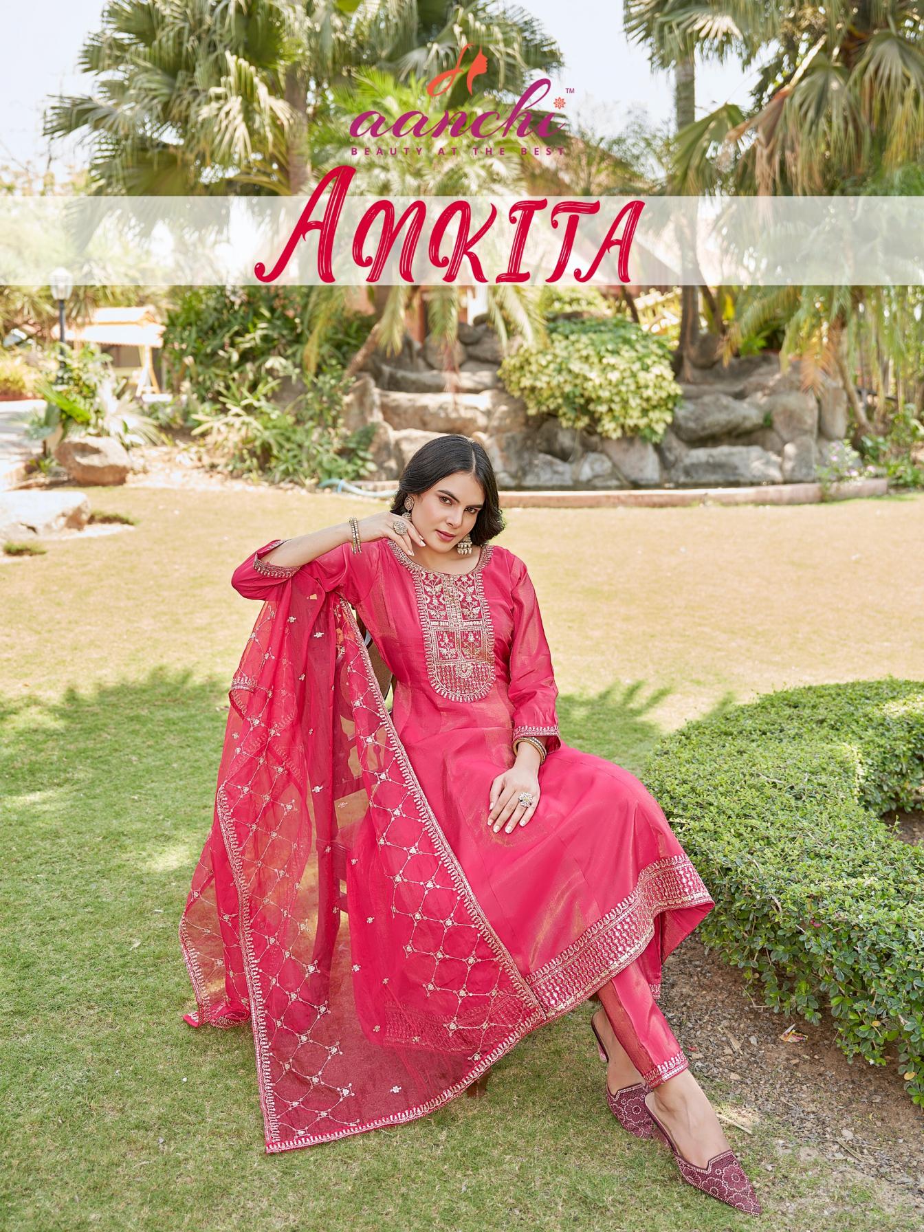 ANKITA BY AANCHI PRESENTS PRETTY READYMADE SALWAR SUIT 