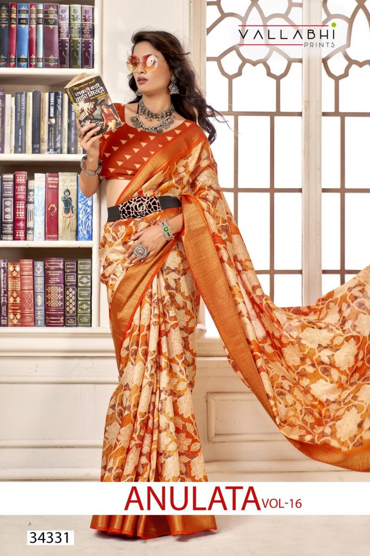 ANULATA 16 BY VALLABHI PRINTS FESTIVE WEAR SAREE COLLECTION