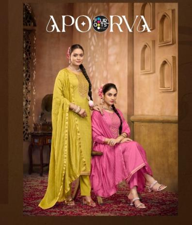 FOURDOTS APOORVA SHOP TRENDY FULL STITCH PLUS SIZE BSY PATTERN WORK SUITS 
