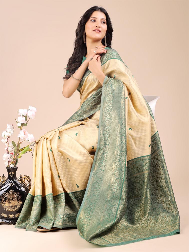 ASTITA AURA SILKS VOL 3 FANCY DESIGNER Banarasi silk FABRIC SAREE WHOLSALE 
