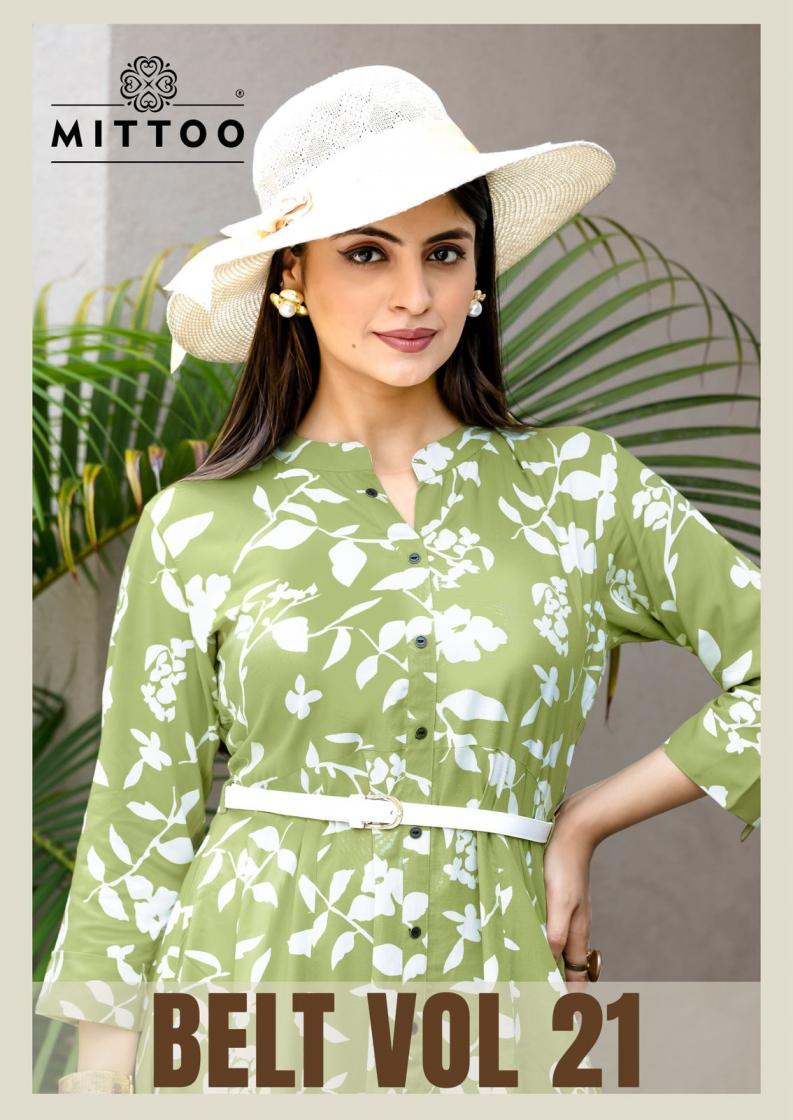 BELT VOL 21 BY MITTOO ELEGANT READYMADE ONE PIECE 