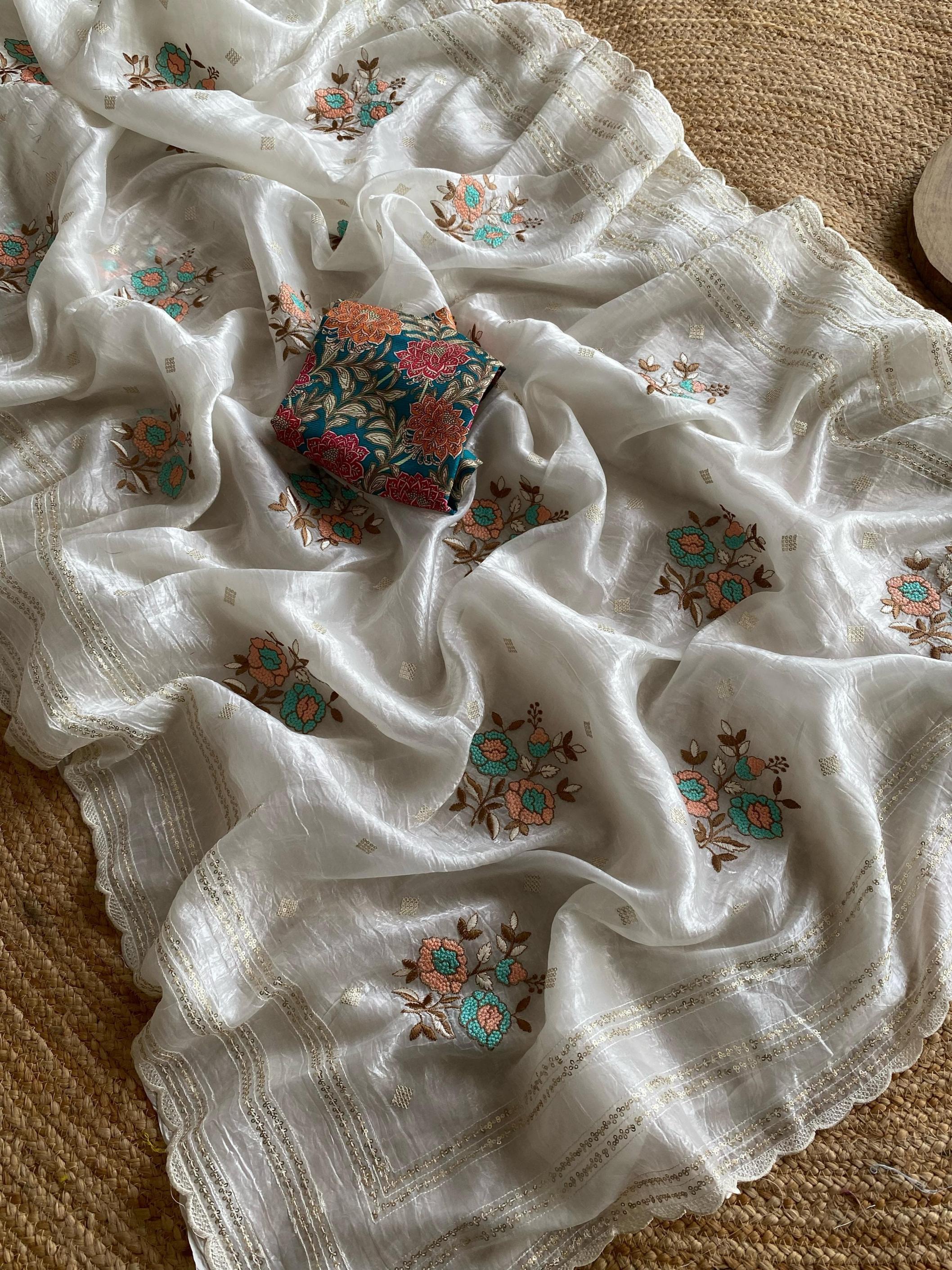 BHARTI TRADITIONAL CRUSH ORGANZA BEST SAREE ONLINE 