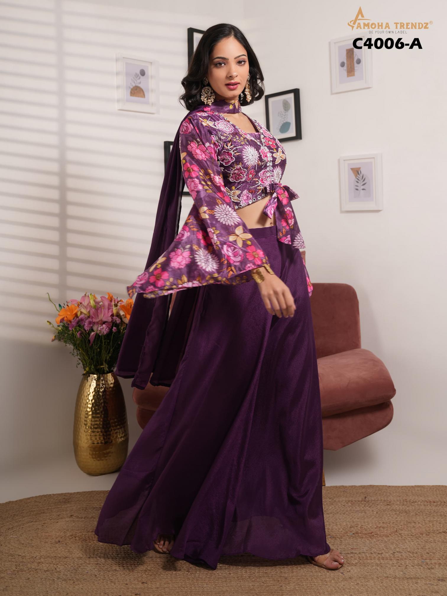 C4006 READYMADE 3PCS TOP BOTTOM AND PLAZZO